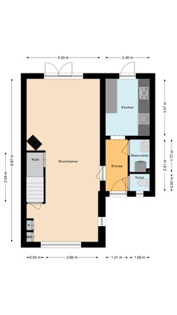 Floorplan - Vooreinde 4, 5142 EW Waalwijk